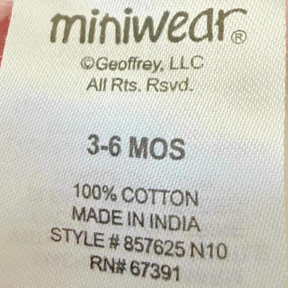 Miniwear Pink White Gingham‎ Baby Bunting Sleepsuit 3-6 Months Cotton